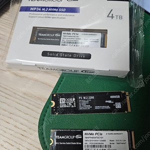 팀그룹 mp34 ssd 4tb/크루셜 p3 4tb