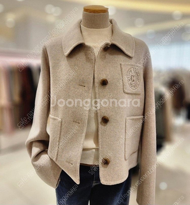 코인코즈 핸드메이드 카라넥 숏코트--0