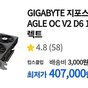 기가바이트 Eagle 3060 12gb 팝니다.