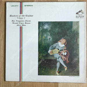 LP-Master of the Guitar Vol.2 (RCA VICTOR 1964 원반-타레가 "알함브라궁전의 추억", 슈베르트 "밤과 꿈", ) 100,000원