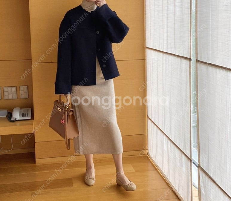 애프터글로우 랑방 핸드메이드 캐시미어 자켓 / 보웬 블...--0