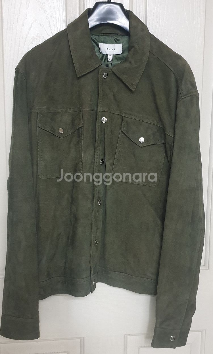 REISS 남성 염소가죽 스웨이드 재킷 XL 팝니다.--1