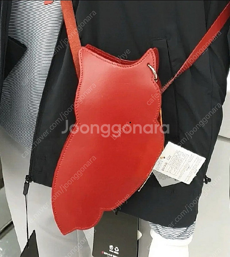 럭키슈에뜨 소가죽 부엉이 가방--0