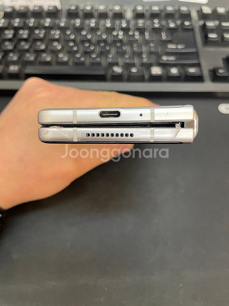 갤럭시Z폴드3 실버 512GB 무잔상 상태좋은 중고44...--6