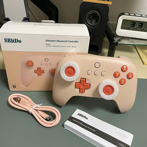 8Bitdo 얼티밋 C 블루투스 컨트롤러 스위치용 오렌지