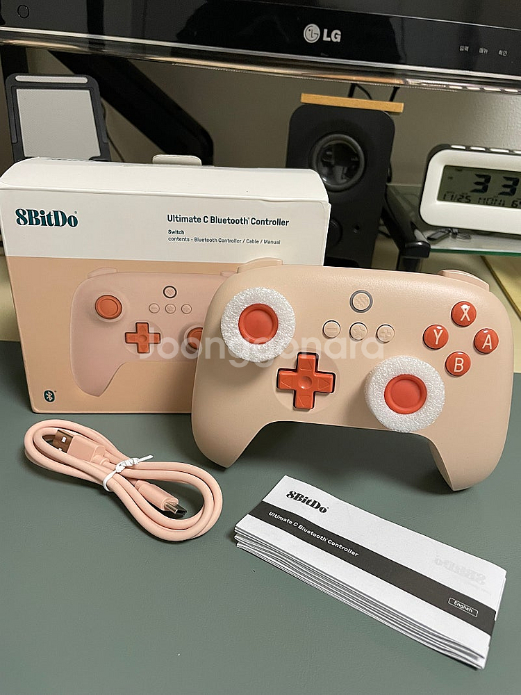 8Bitdo 얼티밋 C 블루투스 컨트롤러 스위치용 오렌...--2