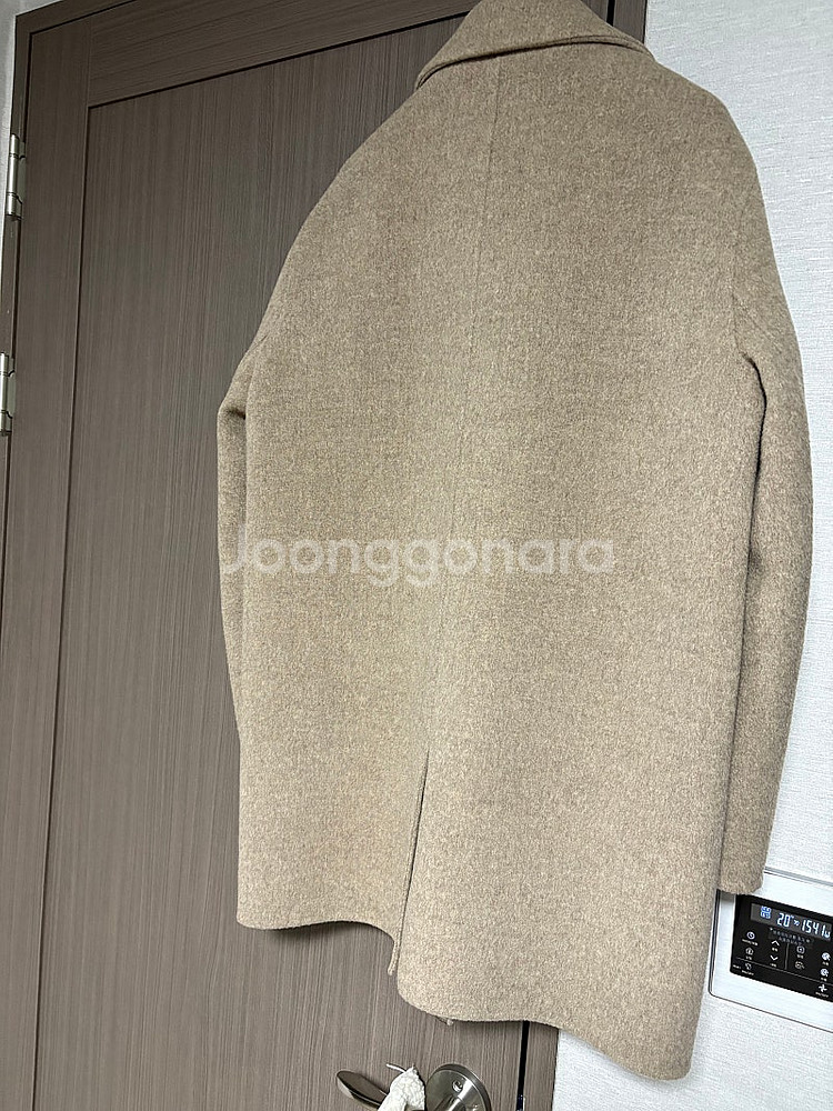 클럽모나코 울캐시미어 혼방 하프코트 S사이즈 오트밀(연...--8