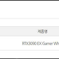 갤럭시 화이트 3090 RTX3090 EX Gamer White