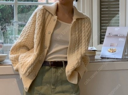 모네마켓 루카 스코틀랜드 울 가디건 이미지