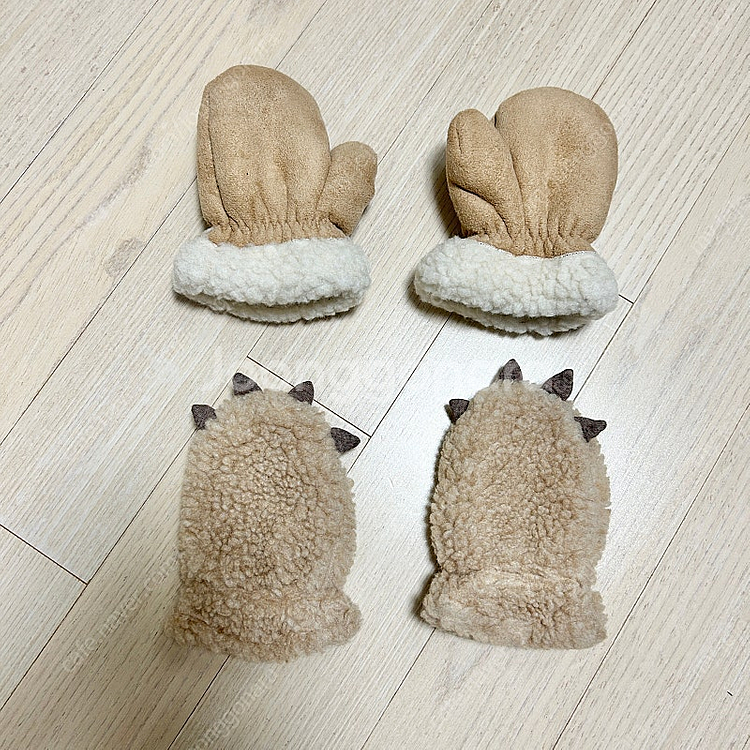 베이비갭 아기장갑, 뽀글이모자--5