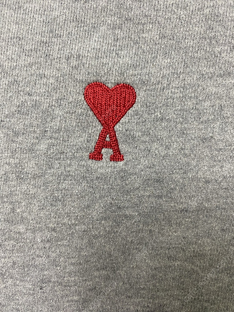 - 새상품 - 아미 스몰하트 로고 크루넥 맨투맨 이미지