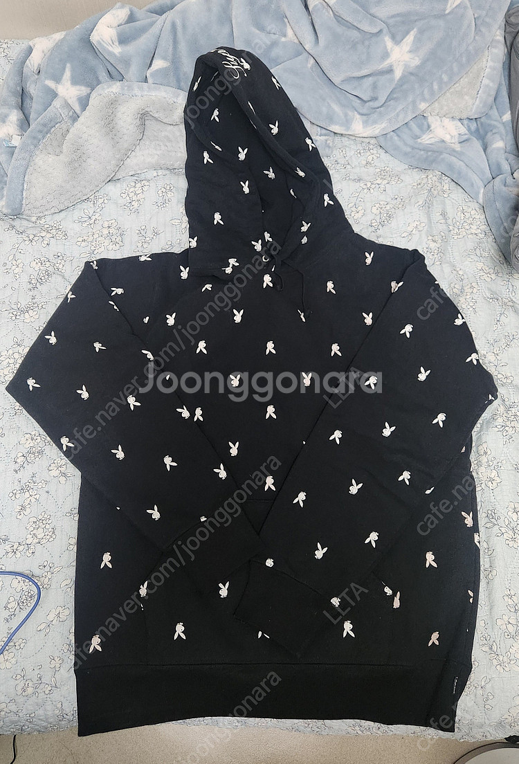 슈프림 S로고 후드 블랙 L 15FW 슈프림 플레이보이...--8