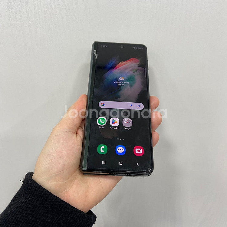 56818 갤럭시Z폴드3 그린 256GB A급 삼성리퍼...--2