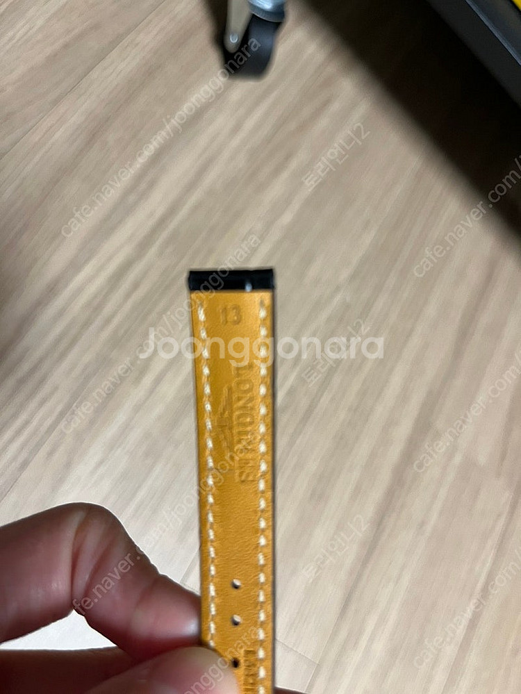 론진 시계 호환 가죽 시계줄 스트랩 13mm--0