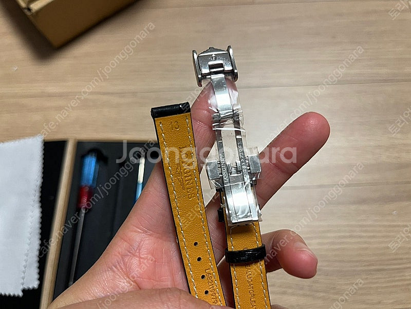 론진 시계 호환 가죽 시계줄 스트랩 13mm--1