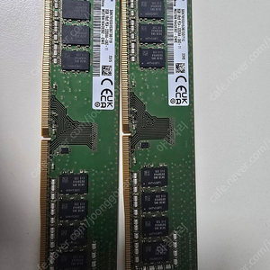 삼성 DDR4 RAM 데스크탑 메모리 1RX8 PC4-3200AA-UA2-11 3200MHZ 8기가 2개