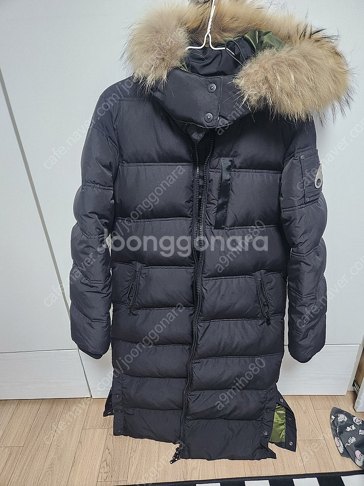 정품 무스너클 케이에디션 롱패딩 블랙 여성s사이즈--0