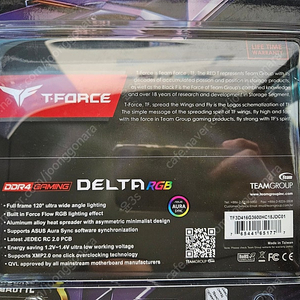 T-Force DDR4 PC-28800 CL18 Delta RGB 블랙