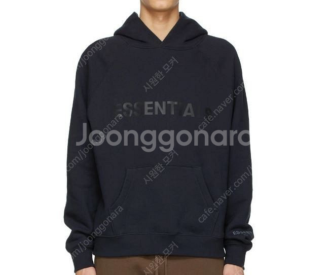 피오갓 에센셜 후드티셔츠 로고 네이비 신논현 직거래--0