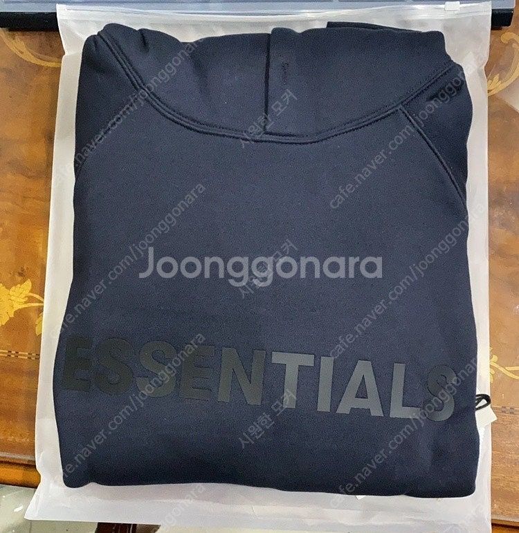 피오갓 에센셜 후드티셔츠 로고 네이비 신논현 직거래--1