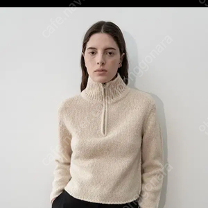 AMOMENTO 아모멘토 wool nep half neck zip-up