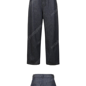 le17septembre 커브드 데님 팬츠 인디고 36 CURVED DENIM PANTS INDIGO 새상품 르917 le917