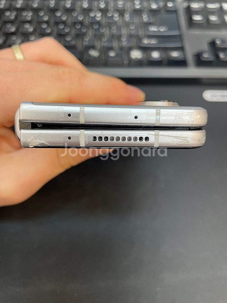 갤럭시Z폴드3 실버 512GB 무잔상 상태좋은 중고44...--4