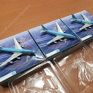  1:400 제트엑스 대한항공 B747-400 3종세트 일괄판매합니다. 모나리자/다이나믹 코리아/카고 