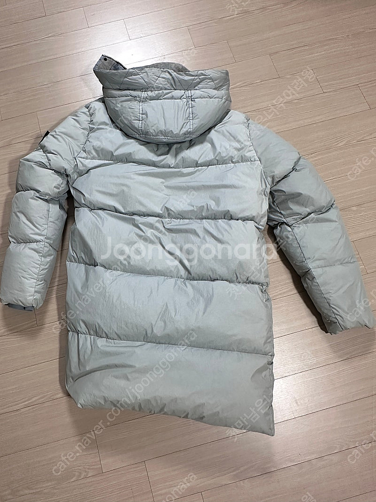 스톤아일랜드 가먼트다이드 크링클랩스 롱패딩 M100--1