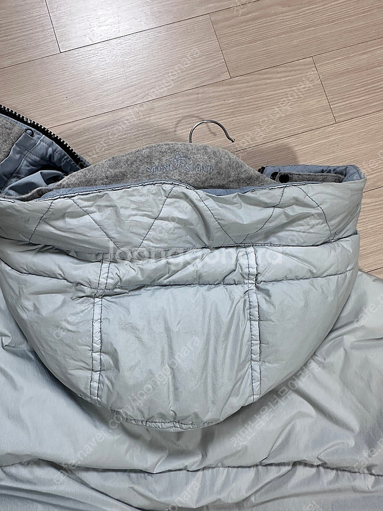 스톤아일랜드 가먼트다이드 크링클랩스 롱패딩 M100--2