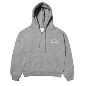 아이앱 스튜디오 zip-up hoodie gray / 새 상품