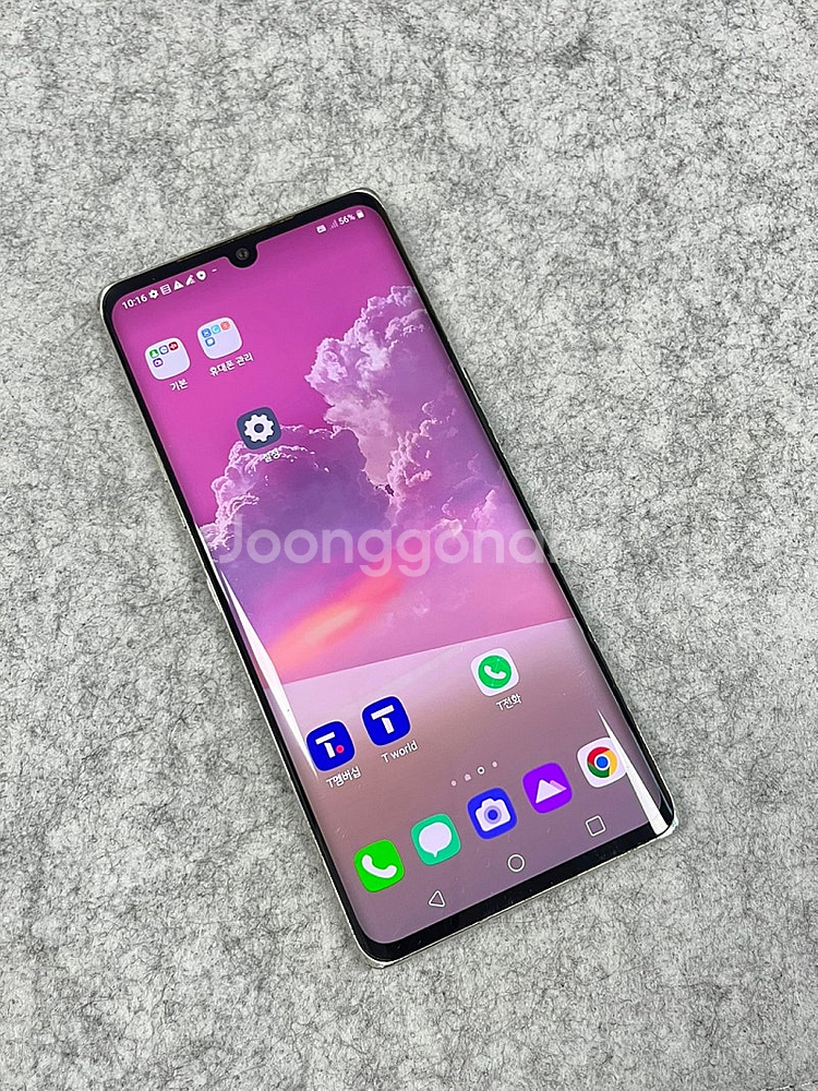 LG 벨벳 화이트 128G 외관 미파손 가성비 단말기 ...--3