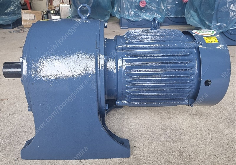 기어드감속기모터, 10HP(마력), 비율 1:20, 현대감속기 제품, 중고 기어드감속기모터 이미지