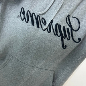 Supreme script raised hoodie