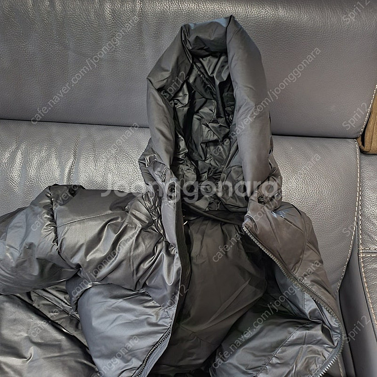 아디다스 오리털 롱패딩 빅배플 다운 코드 여자 블랙 새제품--6