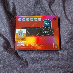 미개봉 SSD ADATA XPG GAMMIX S70 BLADE M.2 NVMe 1TB