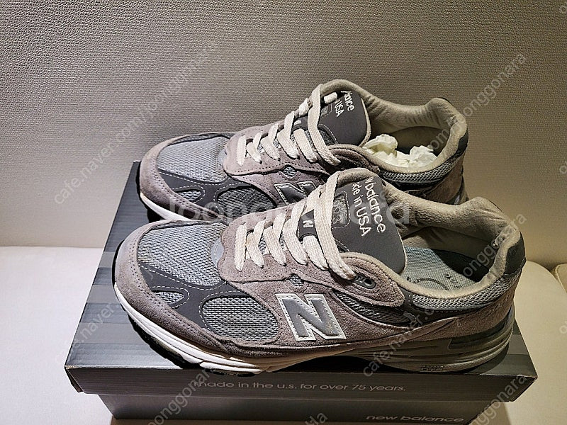 뉴발란스993 260D 5회 이하 착용 박스O--4