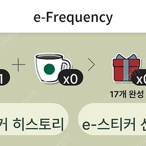 스타벅스 프리퀀시 미션 1개 1600