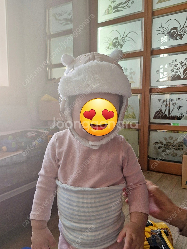 아기방한모자 아기패딩모자새상품--1
