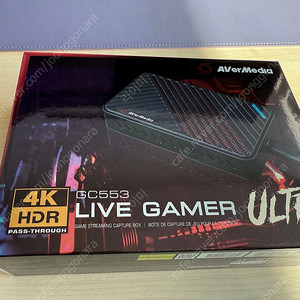 AVerMedia 에버미디어 Live Gamer Ultra GC553 외장형 캡쳐보드 정품 팝니다.