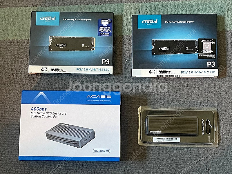 Crucial NVMe SSD 4tb, 케이스--0