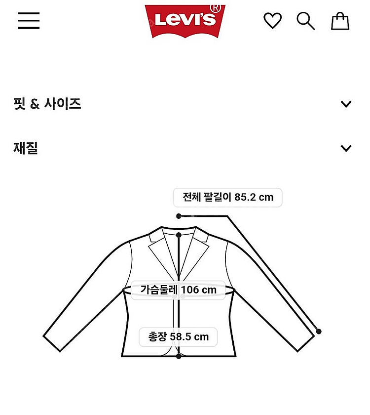 리바이스 LVC 1936 타입1 자켓 38사이즈--4