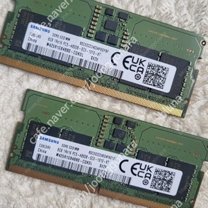 삼성 pc5-4800b 8g × 2, 16g 미사용 신품