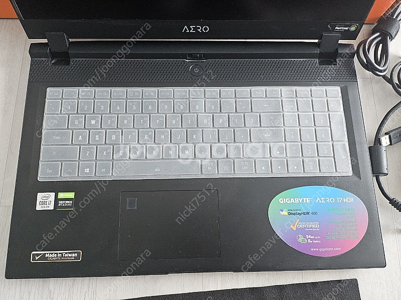 기가바이트 게이밍 노트북 aero 17 hdr kb--2
