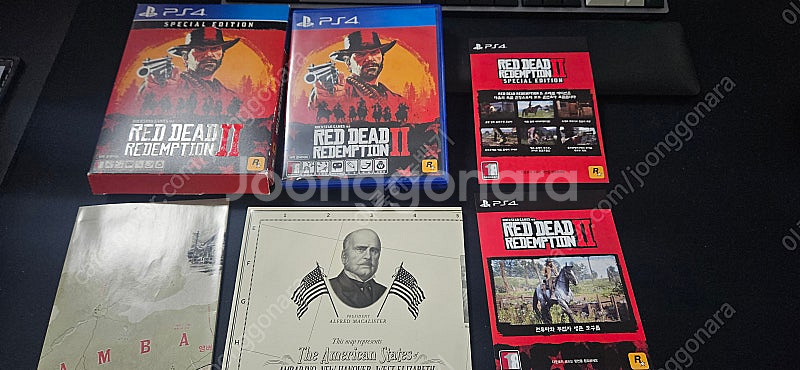 PS4 레드데드리뎀션2 (스페셜) 팝니다. 비닐만 뜯음--0