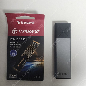 트렌센드 ssd m.2 nvme 2tb 팝니다. pcle 4.0 플스5슬림 장착 가능