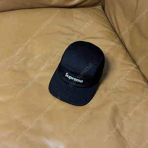 Supreme 슈프림 블랙 캠프캡 모자 (Black)