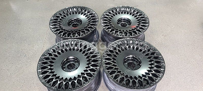 제네시스 g90 불판 벌집휠 고스트크롬 19인치 순정휠...--0
