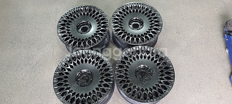제네시스 g90 불판 벌집휠 고스트크롬 19인치 순정휠...--3