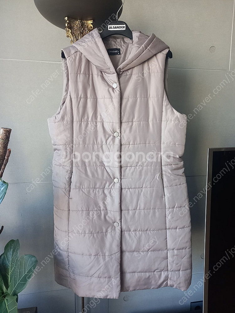 후디 롱베스트 패딩 새제품--0